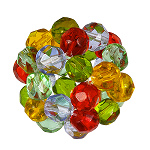 3x Acryl-Perlenball, Acryl-Perlenkugel, Ø23mm, bunt, 7208 3x Acryl-Perlenball, Acryl-Perlenkugel, Ø23mm, bunt, 7208